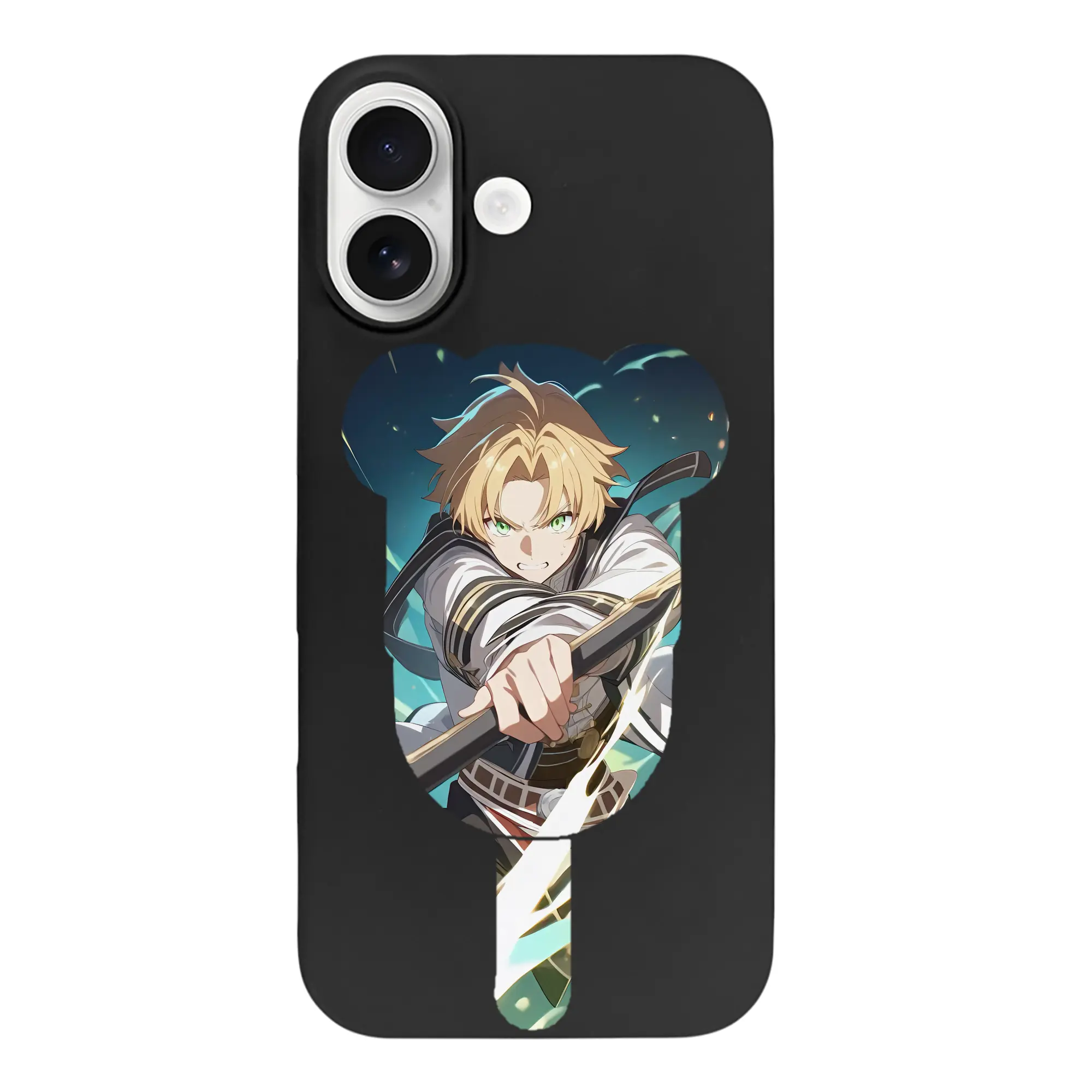 無職転生 グッズ,ルーデウス・グレイラット - iPhone 17 シリーズ シリコンケース 薄型 耐衝撃 指紋防止 ソフトタッチカバー 精密フィット 傷防止 保護ケース iPhone 17/17 Air/17 Pro/17 Pro Max 対応